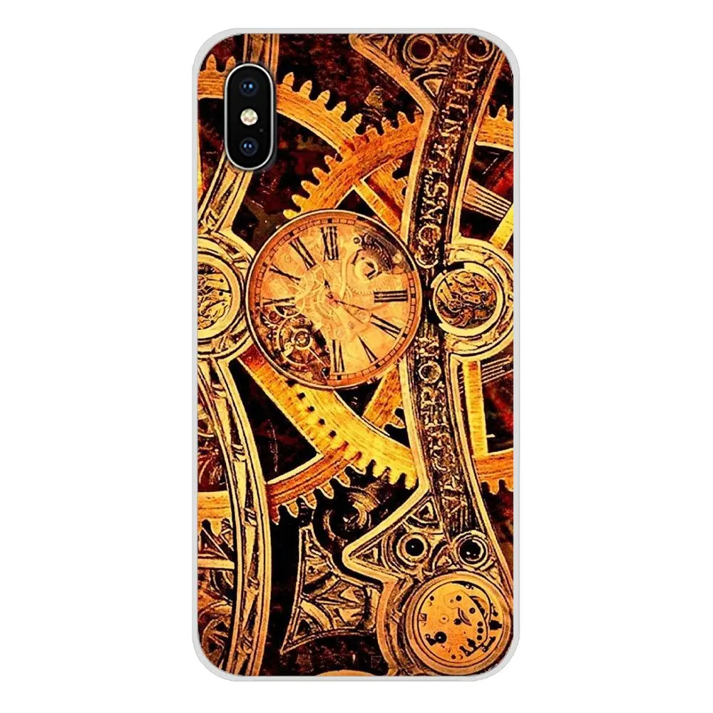 Для Xiaomi Mi4 Mi5 Mi5S Mi6 Mi A1 A2 5X 6X 8 9 Lite SE Pro Max Mix 2 3 2S механические шестерни стимпанк