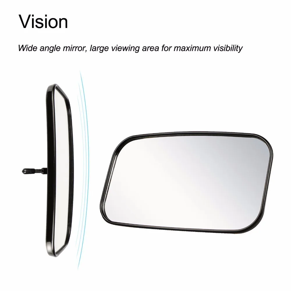 Large Adjustable UTV 1.5" 1.75" 2" Clamp Side Center RearView Mirror for Polaris RZR for Can-Am Commander 1000 for Artic Cat