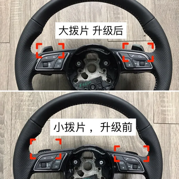 Для Audi A3 A4 B9 A5 Q2 Tiptronic черный глянцевый хром рулевое колесо сдвиг весло 8W0 951 523 S