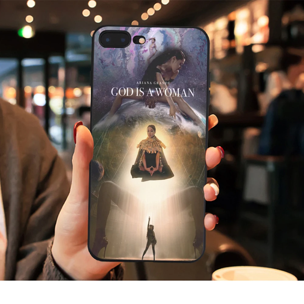 18726 Ariana Grande God is a woman чехол для телефона для iphone X XR XS Max 8 7 6s 6 Plus 5S God is a woman черный мягкий силиконовый чехол для iphone x - Цвет: 18726