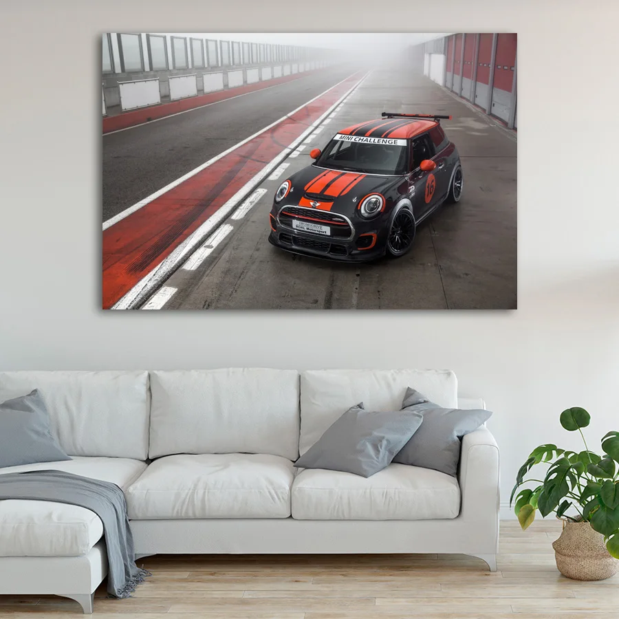 Декоративная живопись автомобиля Mini Cooper автомобиль Плакаты и художественная