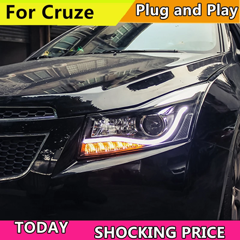 Автостайлинг фары для Chevrolet Cruze 2009 2015 светодиодный ные DRL Q5 Bi Xenon H7 hid Биксеноновые