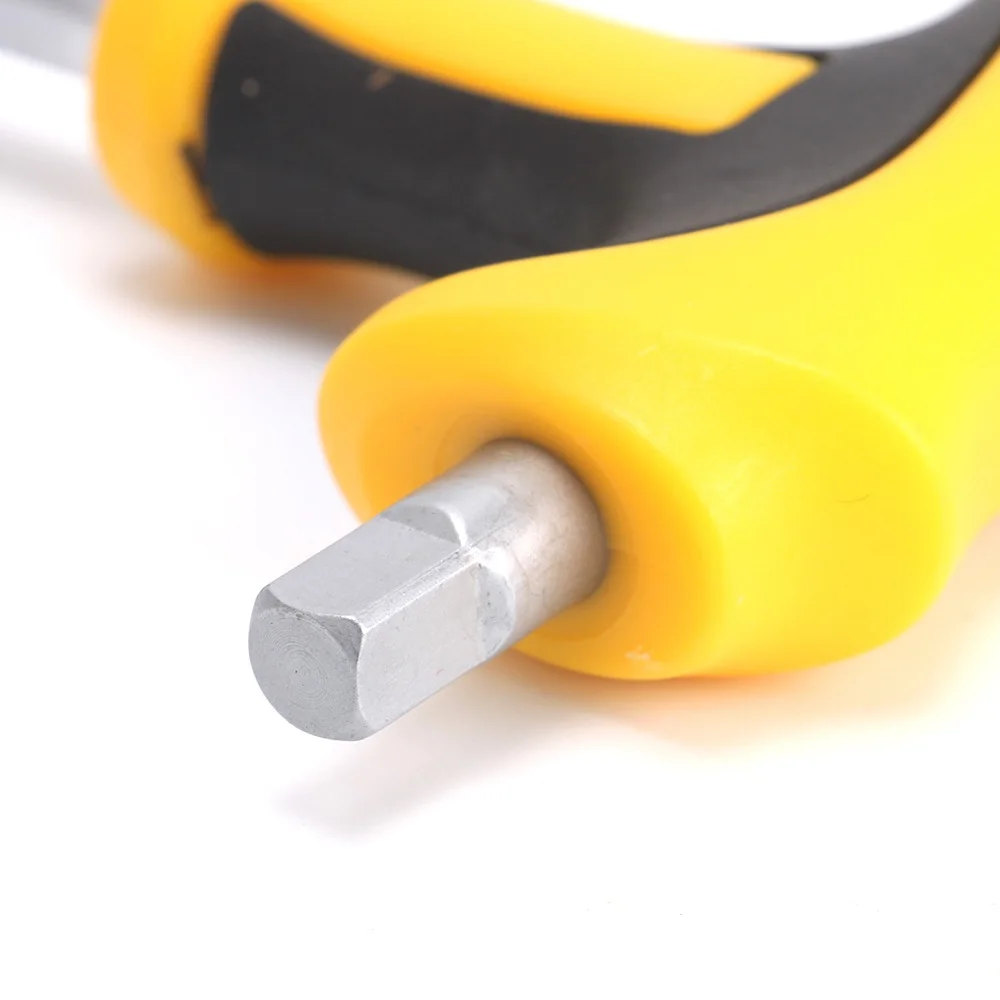 Combinación de llave de mango en T, juego de puntas de destornillador Phillips ranurado, herramienta manual de reparación para el hogar
