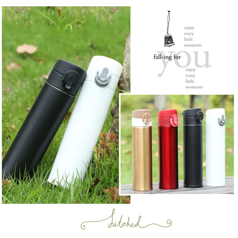 400 мл Термос двухслойная термоусадочная колба кофейная кружка-термос