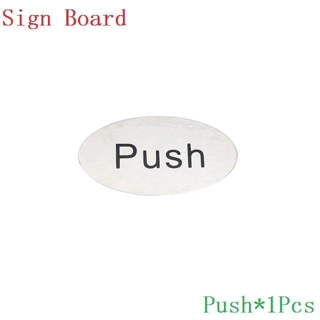Push 1 шт. Pull Push наклейка вывеска домашний магазин настенная дверь Нержавеющая Сталь Многофункциональная креативная Бытовая 2019NEW горячее качество - Цвет: Push