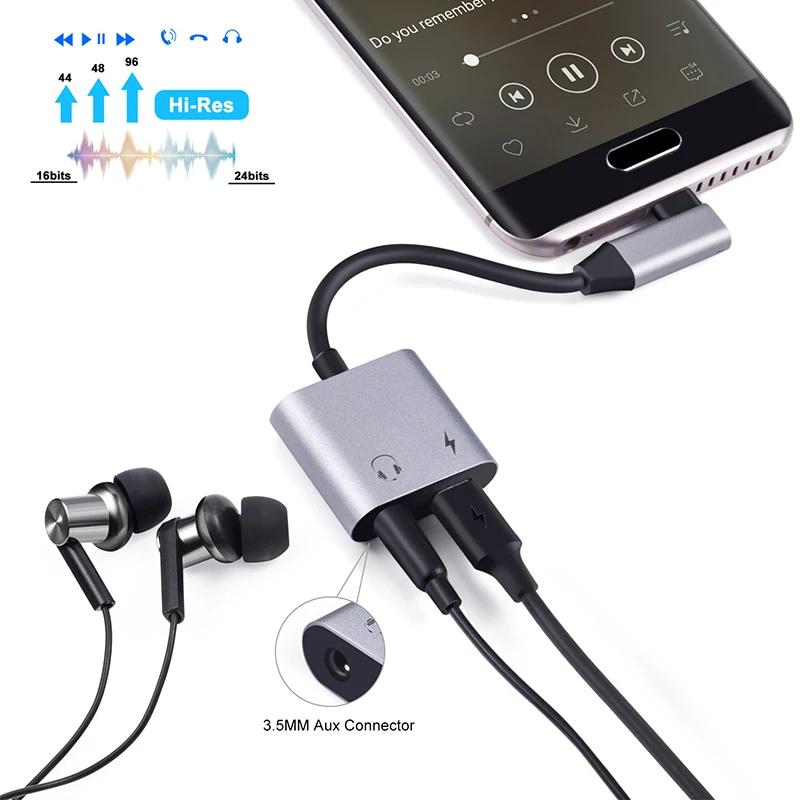 Зарядное устройство для наушников с разъемом usb type C и 3 5 мм аудио адаптер Google Pixel