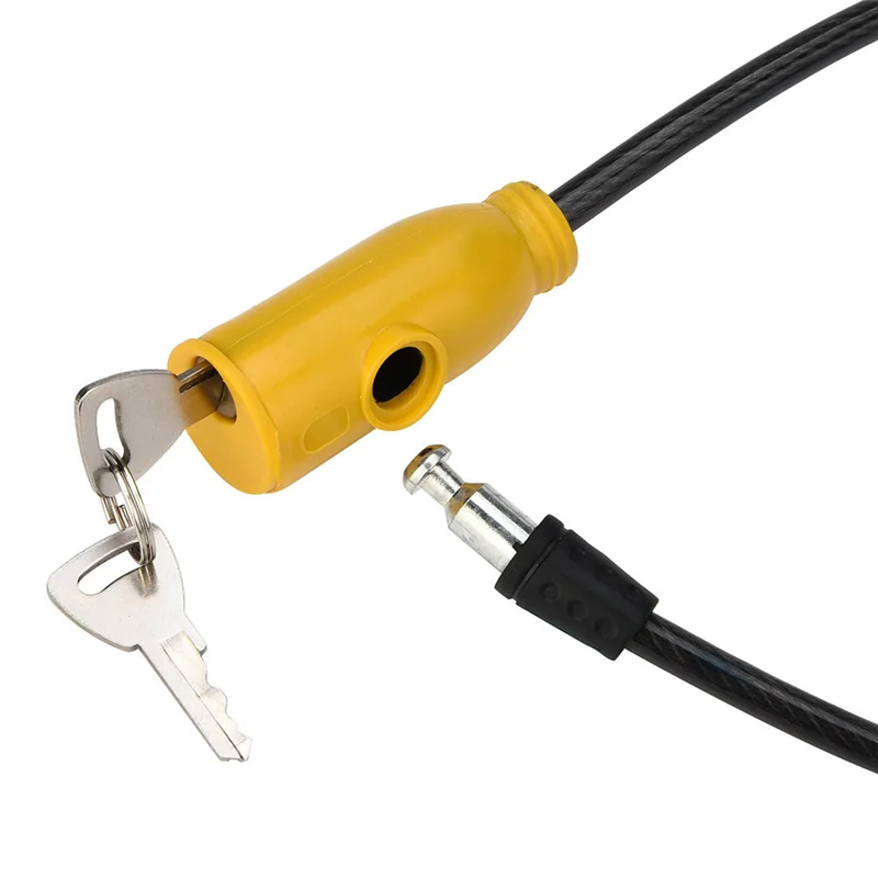 Cycling 8x640mm Cable Anti-Theft Bike Bicycle Scooter Safety Lock With 2 Keys Q1026*20 | Спорт и развлечения