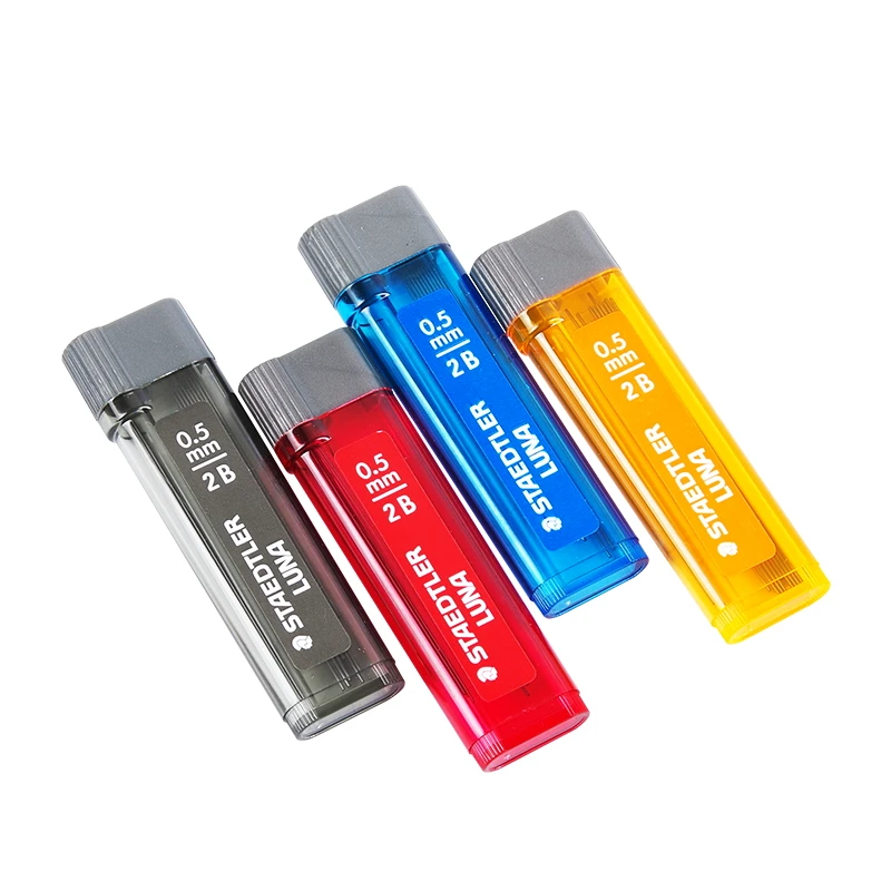 4 трубки Staedtler 2530 Luna механический карандаш-грифель 0,5/0,7 мм 2B/HB для Luna механический карандаш 7611/7612 Германии