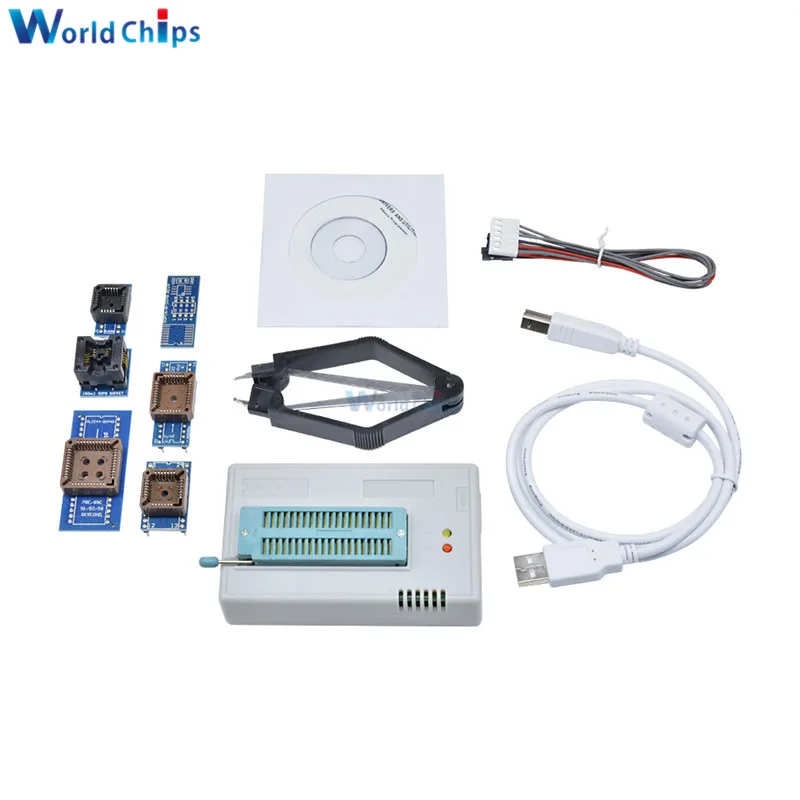 1 комплект 13000 ICs TL866CS программист USB 2,0 EPROM флэш-биос 6 адаптер PLCC IC универсальные программисты TL866A высокая скорость