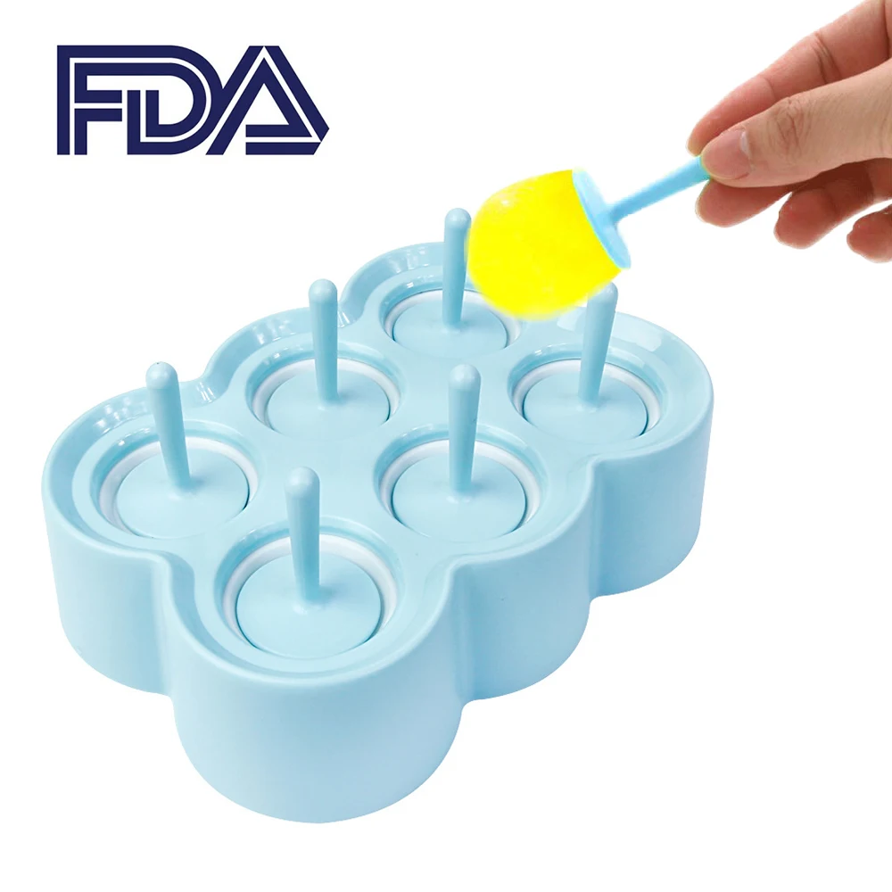 Мини формы для мороженого многоразовый силикон поп с палочками и капельниками