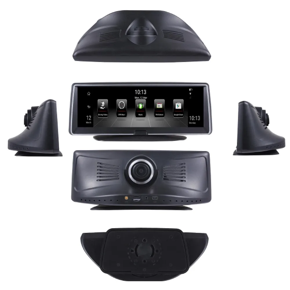LSON 8 дюймов 3g 4GAndroid двойной объектив Автомобильный видеорегистратор gps навигатор ADAS Full HD 1080P тире камера авто видео регистратор навигация рекордер