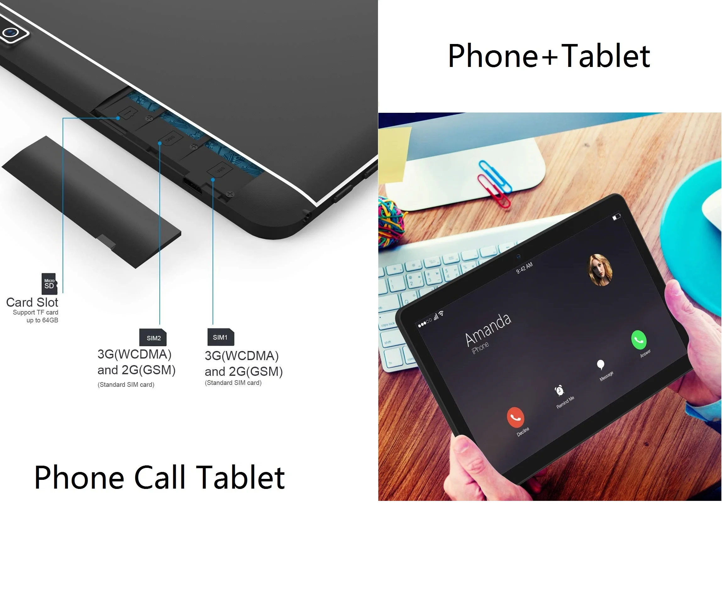 10,1 дюймов планшетный ПК Android планшет 1280*800 ips 4 Гб+ 64 Гб Dual SIM 3G планшет четырехъядерный Android 8,0 Bluetooth WiFi планшеты 10