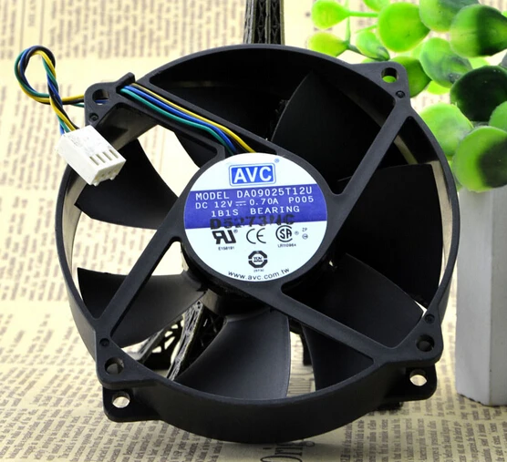 

90*90*25 9CM 12V 0.7A computer CPU chassis high wind PWM four pin fan DA09025T12U