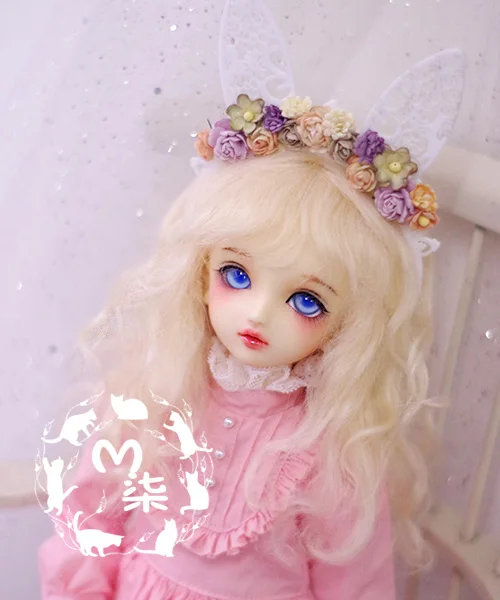 M7-bjd кукольный парик из мохера Рождество 8-9 дюймов 7-8 дюймов 6-7 дюймов 5-6 дюймов 4-5 дюймов 3-4 дюйма 1/3 1/4 1/6 1/8 1/12 блонд, коричневый, красный