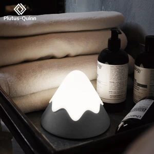 Новинка 2019, Прямая поставка, Снежная горная лампа, перезаряжаемый ночник для плохой комнаты, лампа в виде Луны, окружающий свет, креативные силиконовые лампы