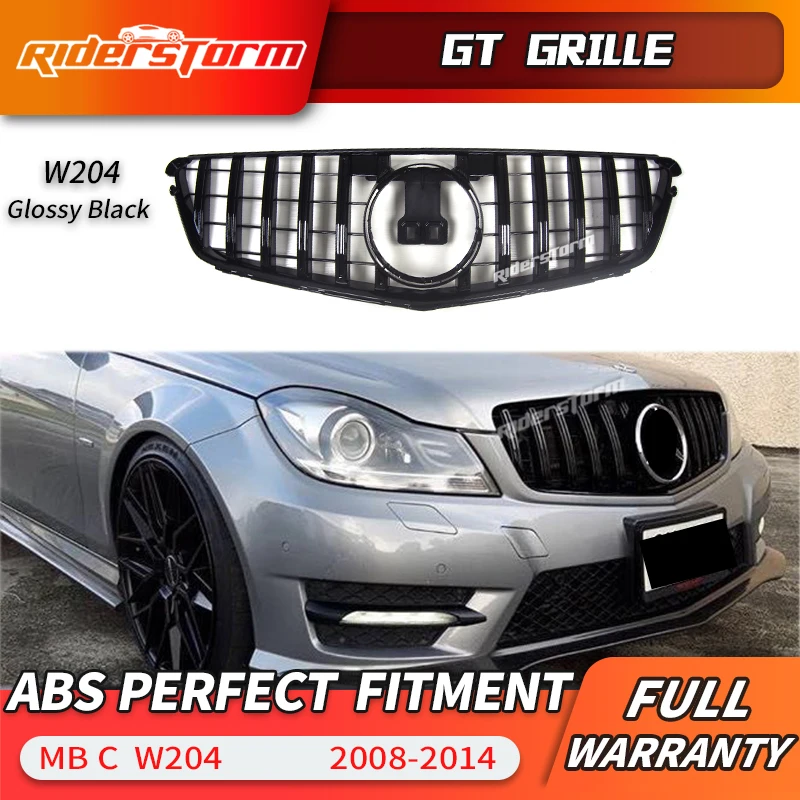 Решетка C180 W204 GT для mercedesz решетка C класса racing gt C200 C250 C300 2008-2014 c204 переднего бампера