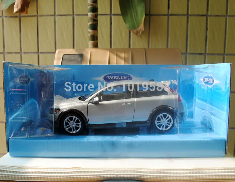 WELLY 1/24 масштаб VOLVO C30 литая под давлением металлическая модель автомобиля игрушка для коллекции, подарков, детей, украшения