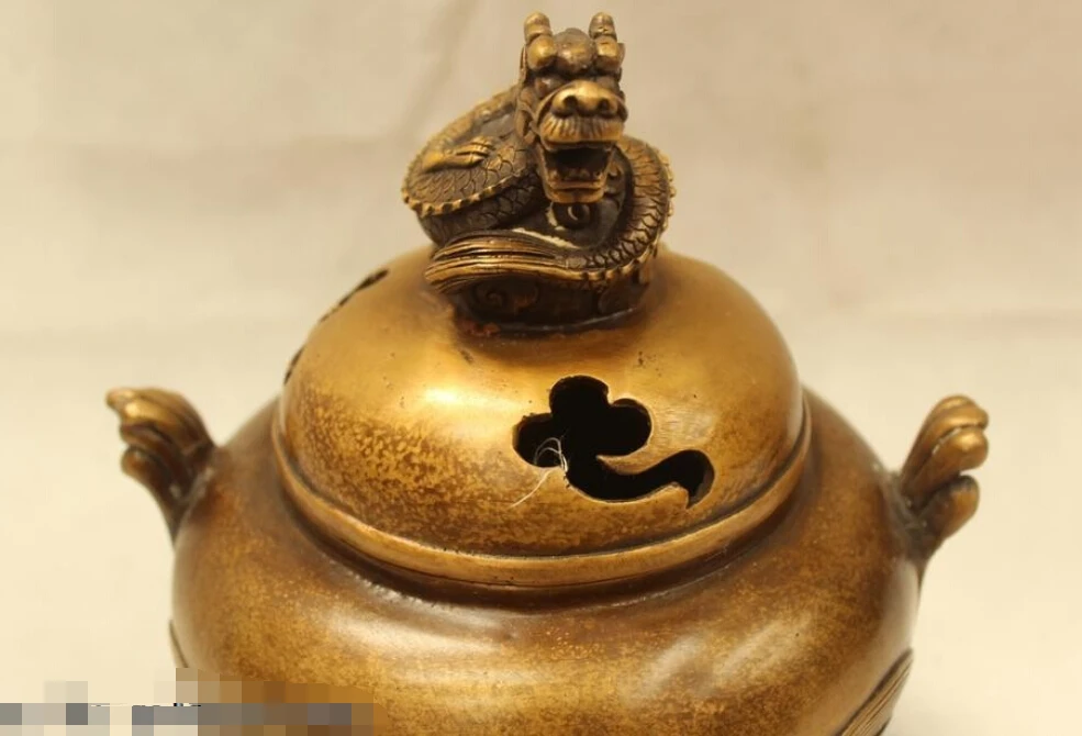 R0720 Подробная Информация о 8 &quotКитайский Народная Фиолетовый Бронзовый carving