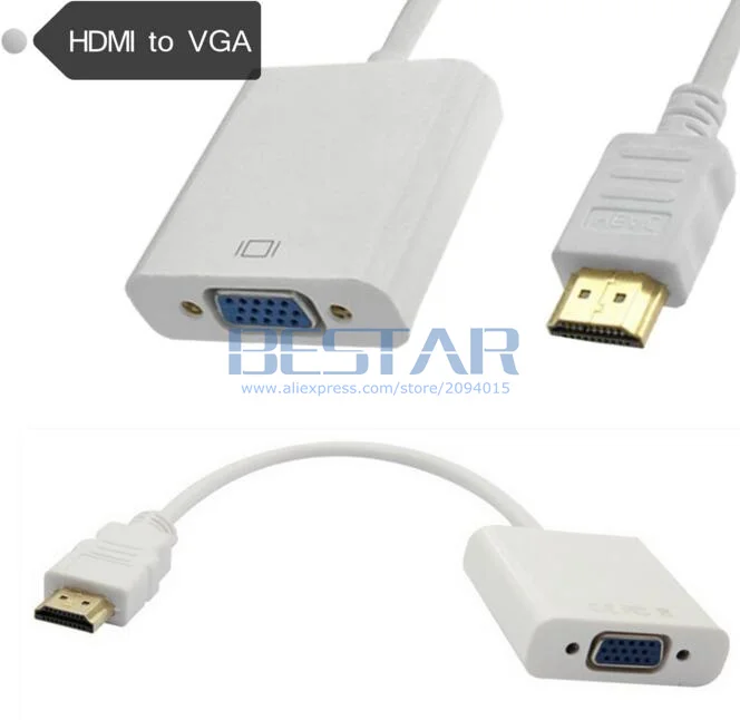 Кабель-адаптер HDMI Male-VGA Female адаптер 1080P HD Full PC DVD 0 2 м для монитора проектора 100