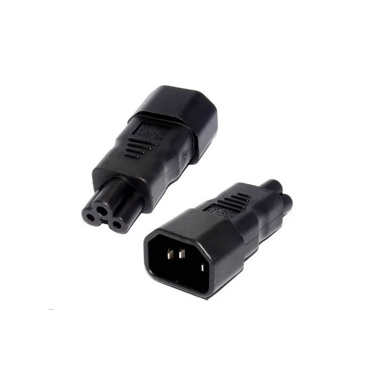 Универсальный адаптер питания IEC 320 C14 в C7 2 шт. переходник штепсельная вилка