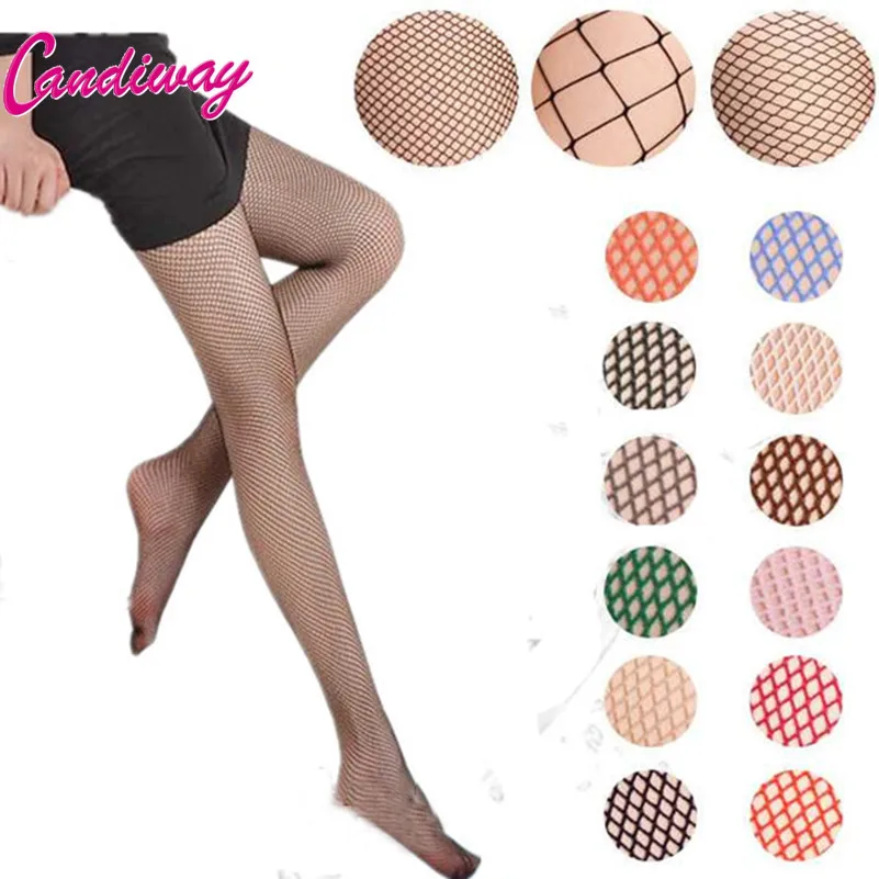 Женские сетчатые колготки Candiway вечерние ажурные с открытой спиной облегающие