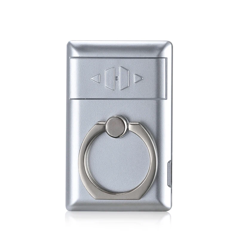 silver Gerui креативный USB прикуриватель может сделать мобильный телефон кронштейн Зажигалка многофункциональные аксессуары для сигарет - Цвет: silver