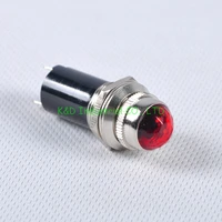 1pc brass indicator led pilot light red bulb lam for tube amplifier socket