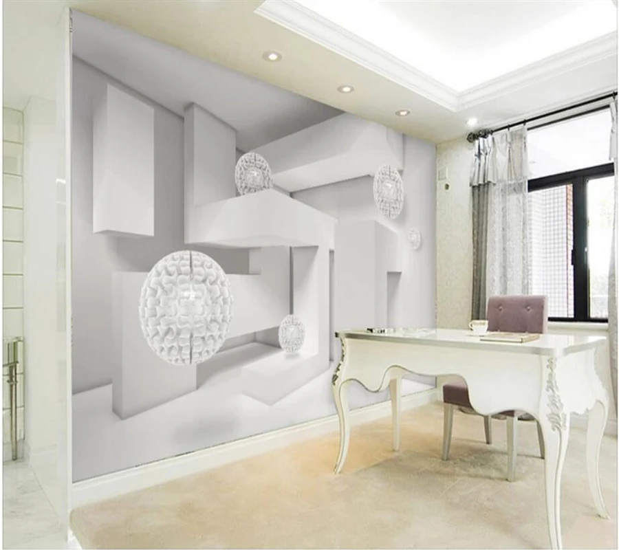 Пользовательские обои 3d фотообои Твердые геометрические шары Современная