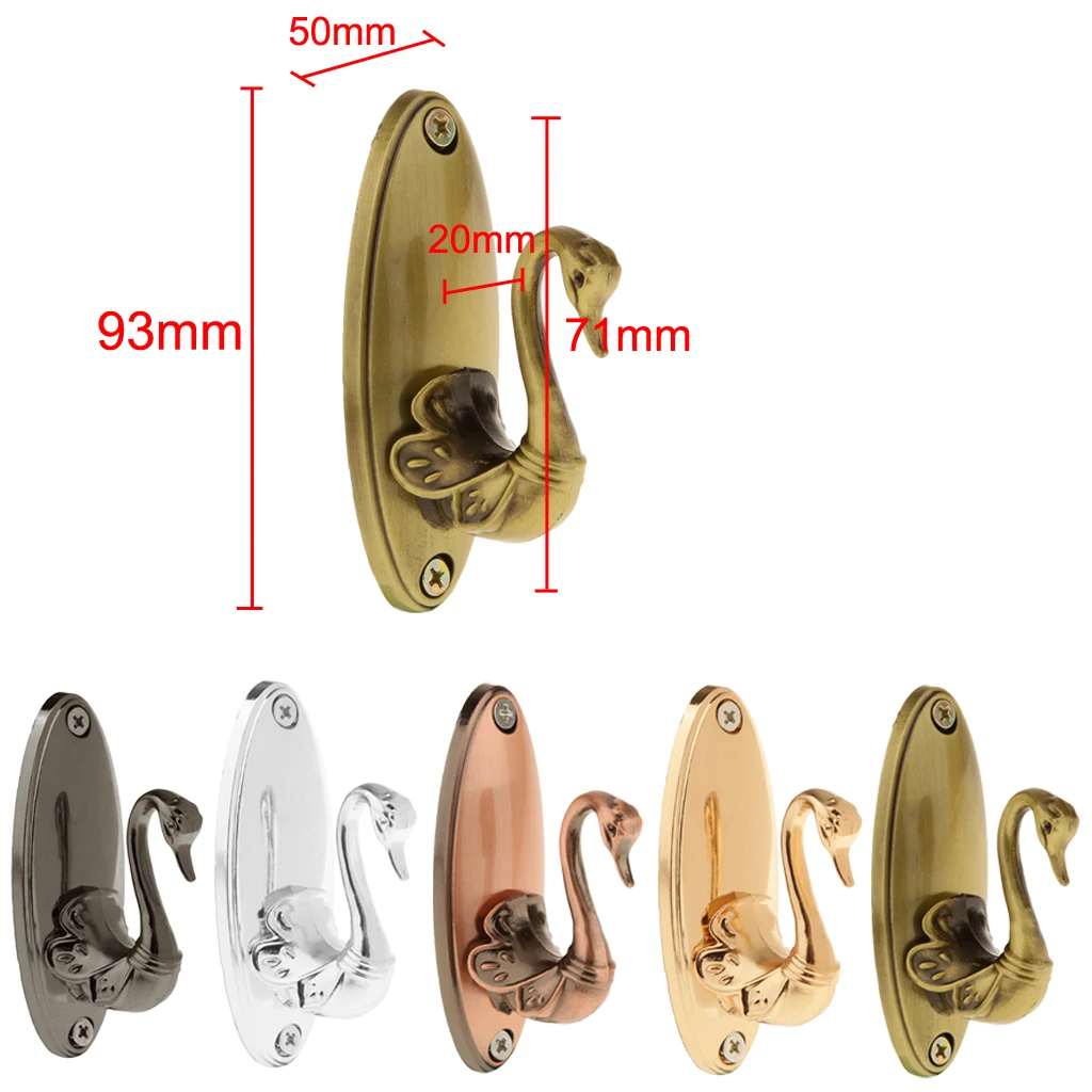 Pair Of Retro Black Metal Curtain Holdback Wall Tieback Hooks Hanger Holders | Дом и сад