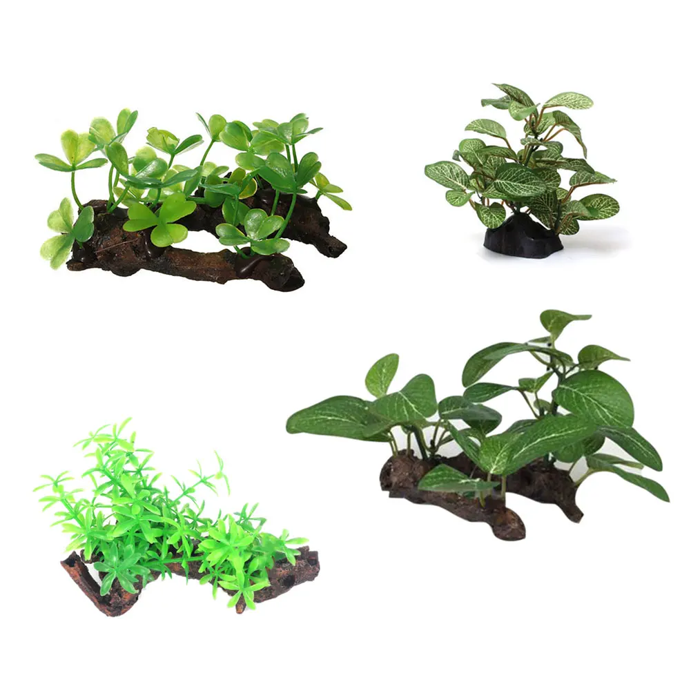 Моделирование искусственные растения Декор для аквариума травы украшение