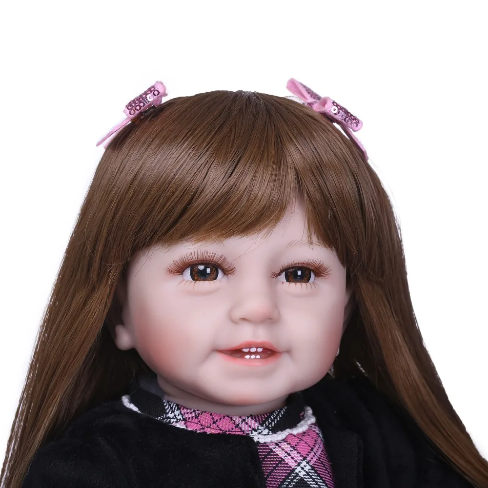 Силиконовая кукла новорожденный NPKCOLLECTION 55 см игрушки с новым дизайном куклы