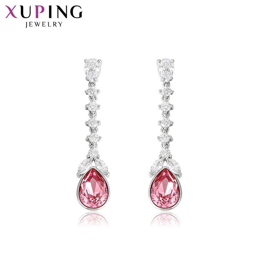 Xuping романтические Подвесные серьги Элегантные Кристаллы от Swarovski прекрасные
