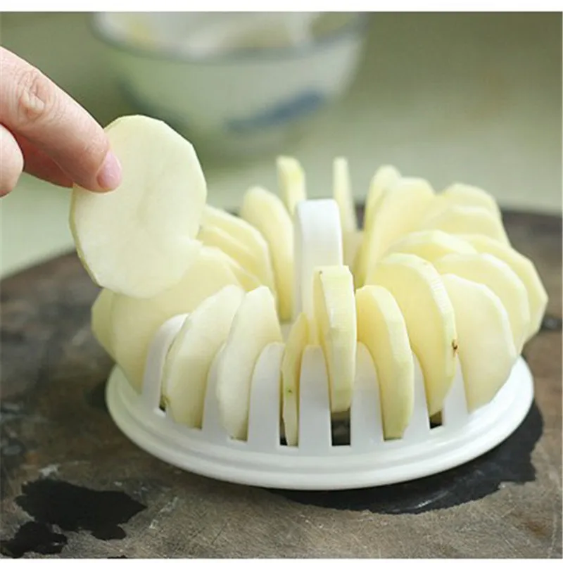 DIY корейский СВЧ жареные картофельные чипсы Набор для ломтерезки картофеля