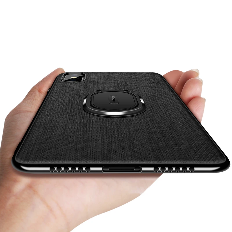 Shockproof Phone Case For iPhone 6 6S 7 8 Plus XS X Xs Max XR Magnetic Ring Stand Holder Cover Coque |