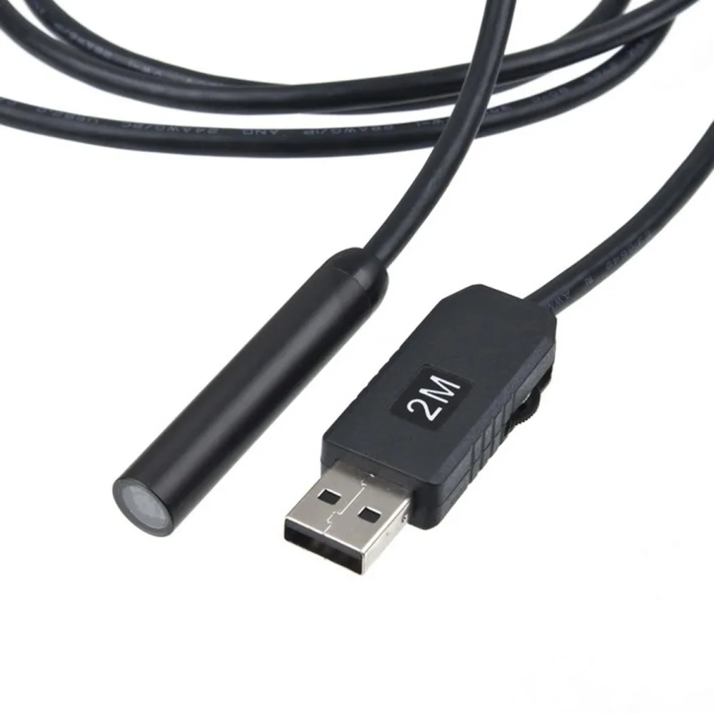 2 м 10 мм объектив HD 720P CMOS водонепроницаемый USB эндоскоп 4 Светодиодная трубка инспекционная Камера Эндоскоп змея трубка для Android Phone PC