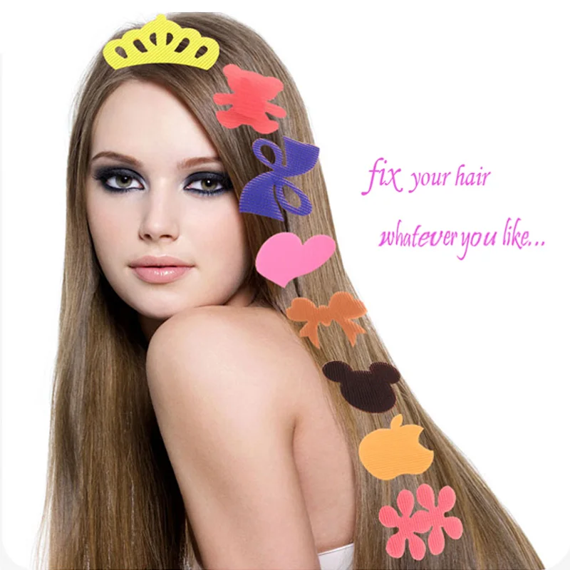 Cute Magic Hair Bangs Paste Accessories and Dress for Women Children Girls 6pcs in a lot |