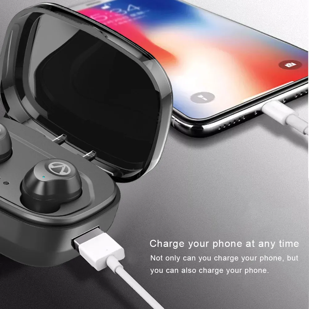 TWS X10 Bluetooth 5,0 наушники IPX7 водонепроницаемые наушники гарнитура стерео музыкальные наушники с микрофоном гарнитура