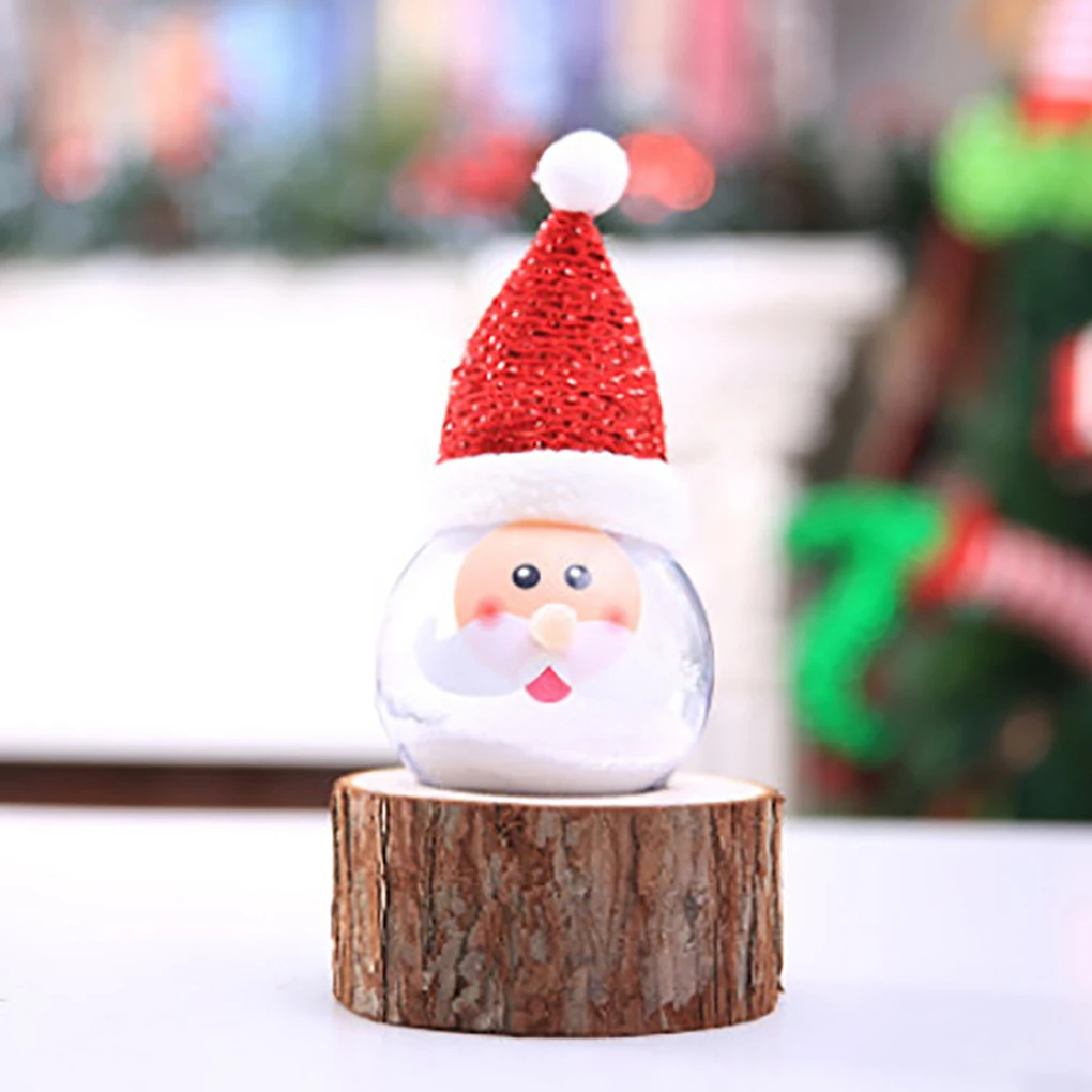 Новые Свадебные светильники садовые Праздник лампы Xmas Декор оленей Санта-снеговик осветить подвеска стеклянный шар Рождественская елка лампы