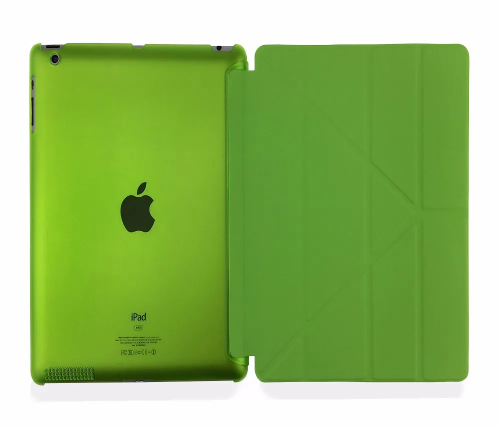 Чехол для iPad 2 iPad 3 iPad 4 деформация складной PU кожаный тонкий магнитный передний смарт-чехол+ Жесткий ПК задний чехол для планшета
