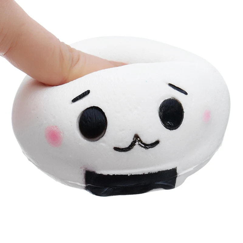 Милый рисовый онигири Kwaii мягкая игрушка-мяч 8 см медленно восстанавливает форму