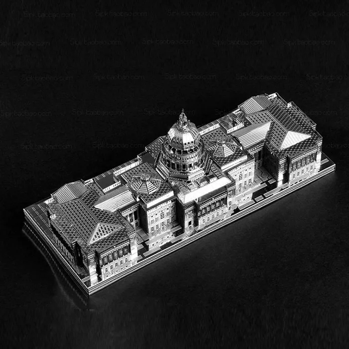 Piececool US Capitol Строительная Архитектура DIY 3D металлическая нано головоломка Сборная
