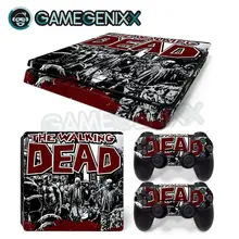 Виниловая наклейка на кожу GAMEGENIXX для PS4 Slim Console и 2 контроллера