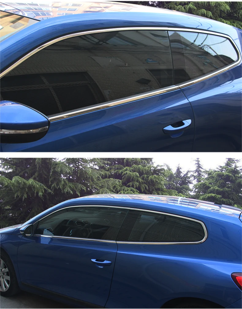 Lsrtw2017 304 нержавеющая сталь окна автомобиля планки для Volkswagen Scirocco 2008 2009 2010 2011 2012 2013
