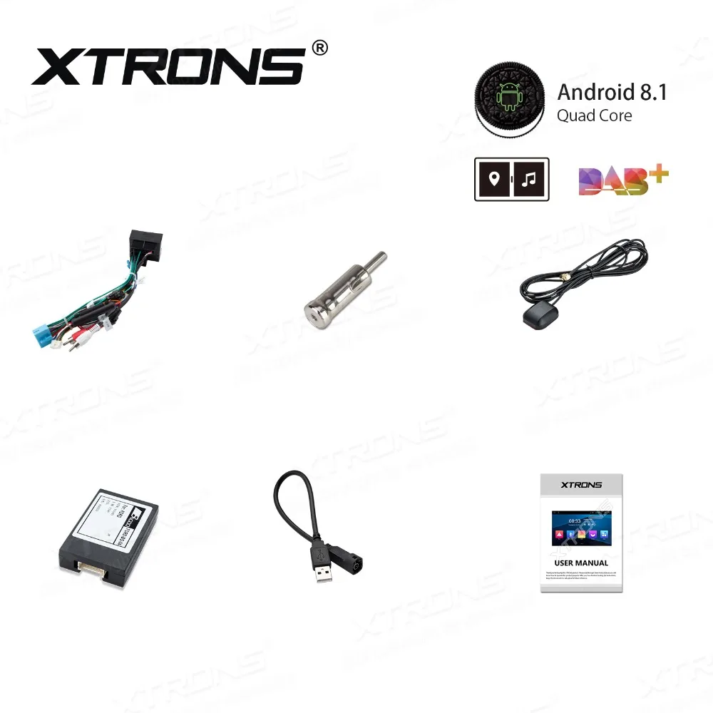 XTRONS 7 &quotAndroid 8 1 автомобильный стерео dvd плеер радио GPS навигация USB TPMS для FORD Focus II C