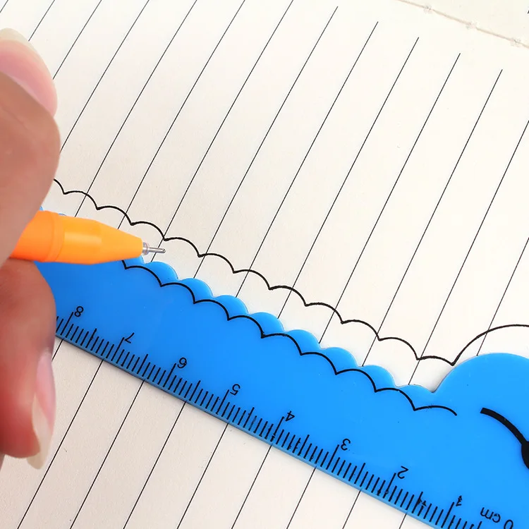 10 шт./лот креативные милые Мультяшные Животные Жираф дизайнерские линейки для