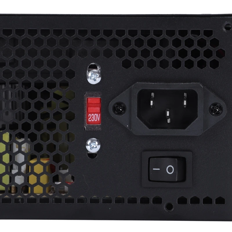 170 260 В Макс 650 Вт блок питания Psu Pfc красный 12 см тихий вентилятор 24Pin 12В ПК