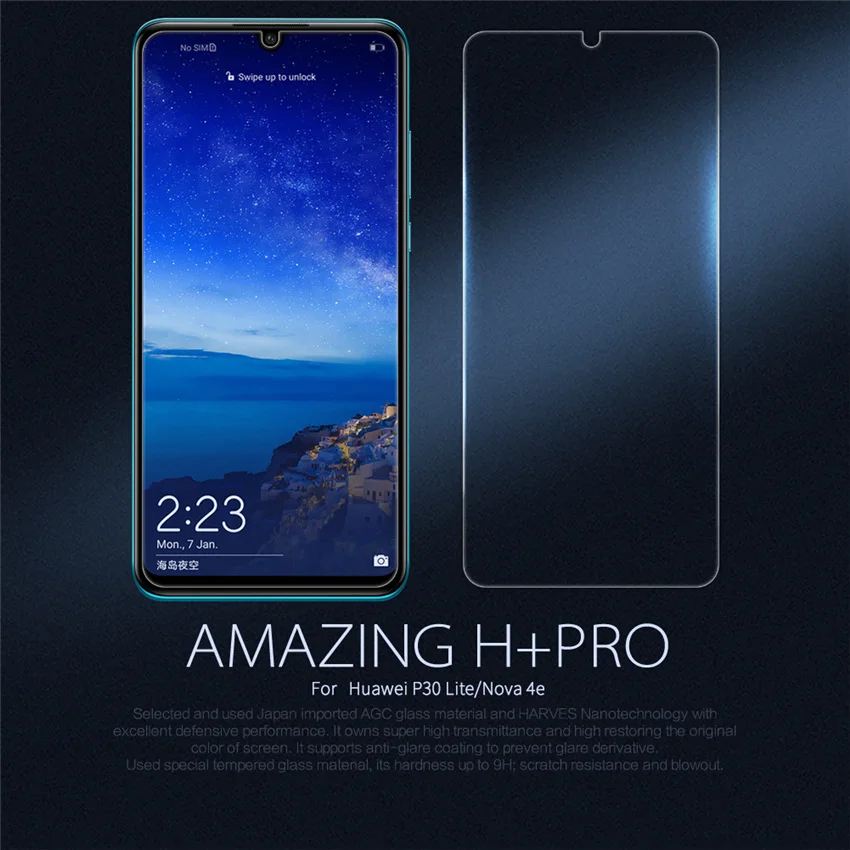 Закаленное стекло NILLKIN Amazing H + Pro для Huawei P30 lite протектор экрана из закаленного