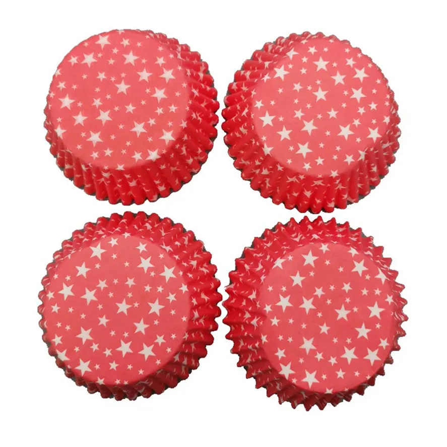 Новинка бумажная формочка для торта 100 шт. разноцветные Бумажные Формочки кексов