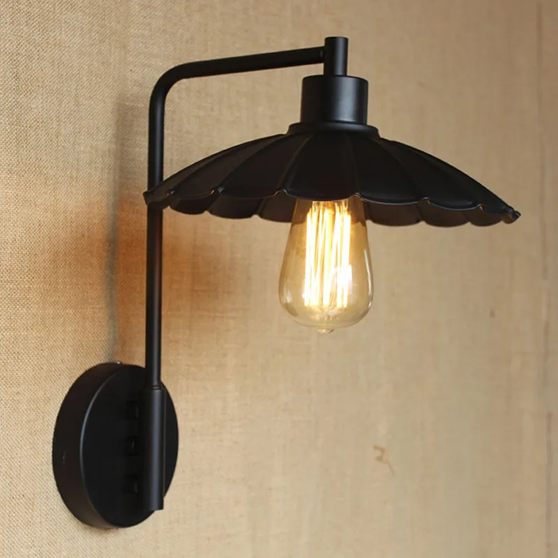 Зонт в стиле лофт Ретро винтажный промышленный металлический настенный