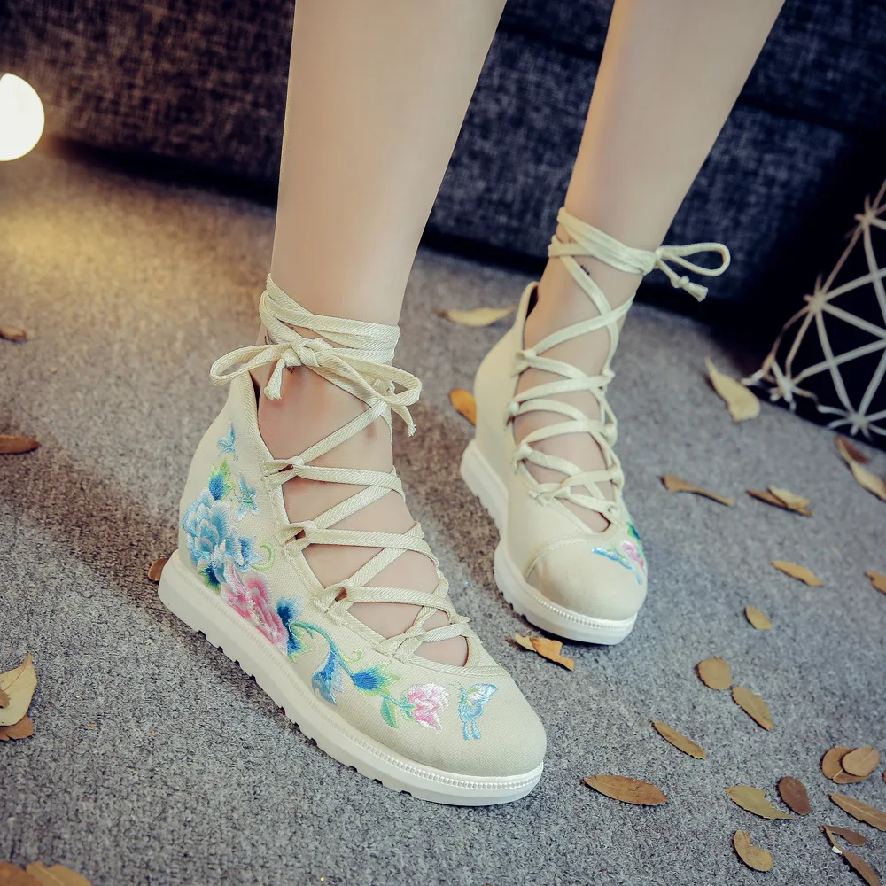 Женские парусиновые туфли на плоской подошве с вышивкой|embroidered shoes women|embroidered